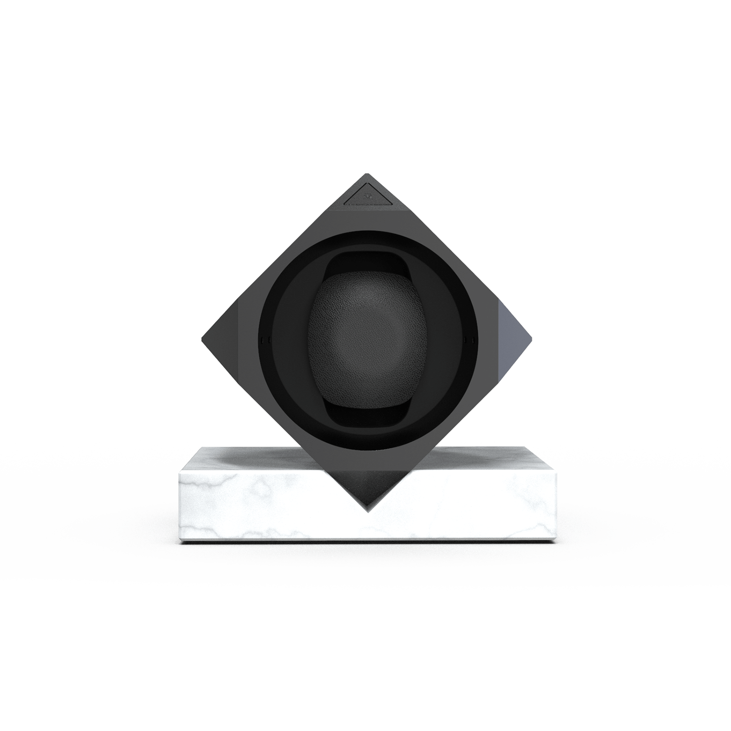 Time Machine watch winder single stand 1 marble black aluminium one timepeace smart app