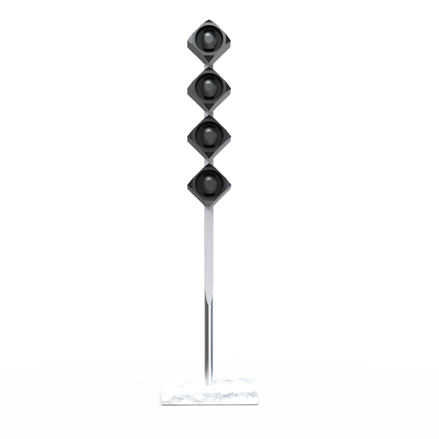 Time Machine watch winder stand 1 marble black aluminium four timepeace smart app