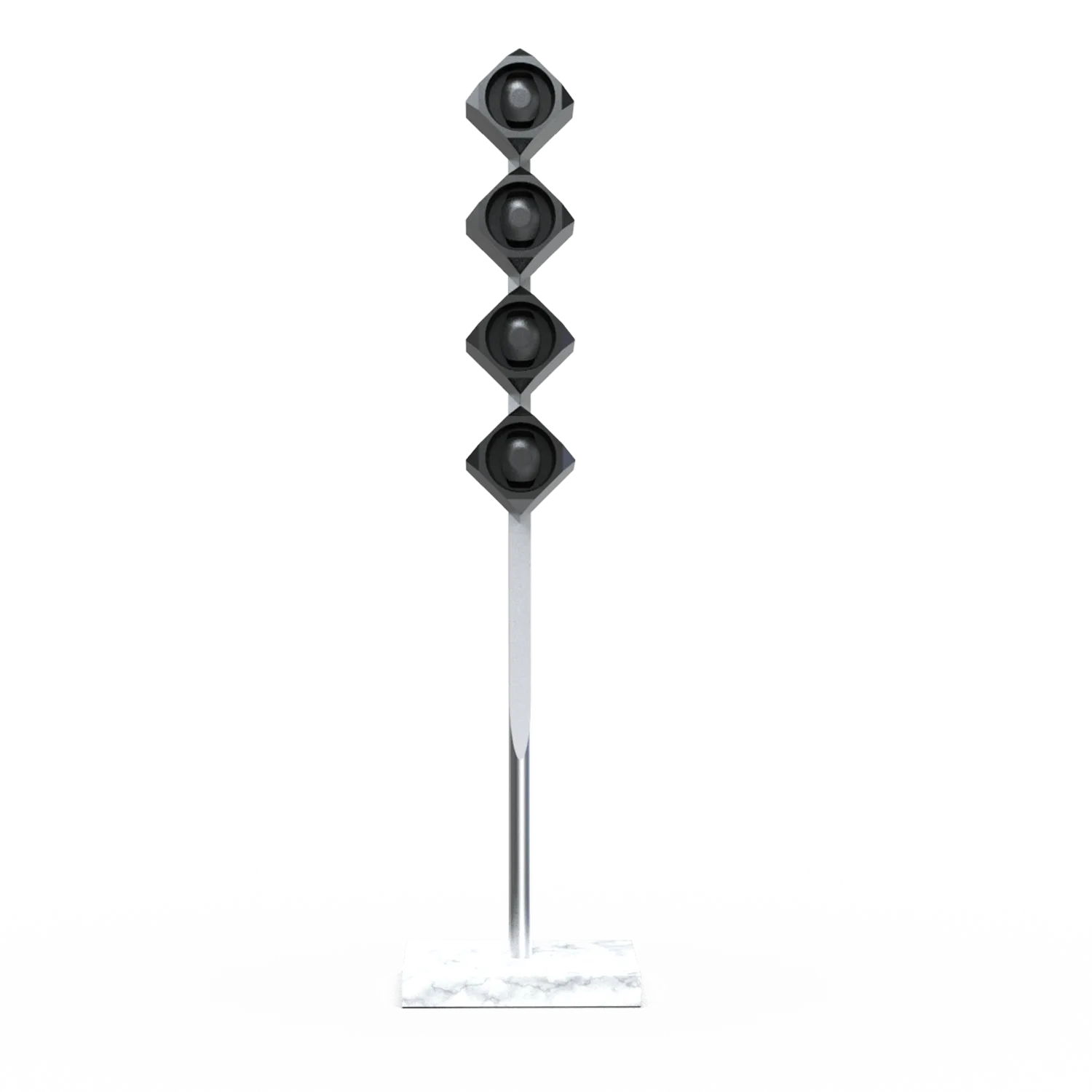 Time Machine watch winder stand 1 marble black aluminium four timepeace smart app