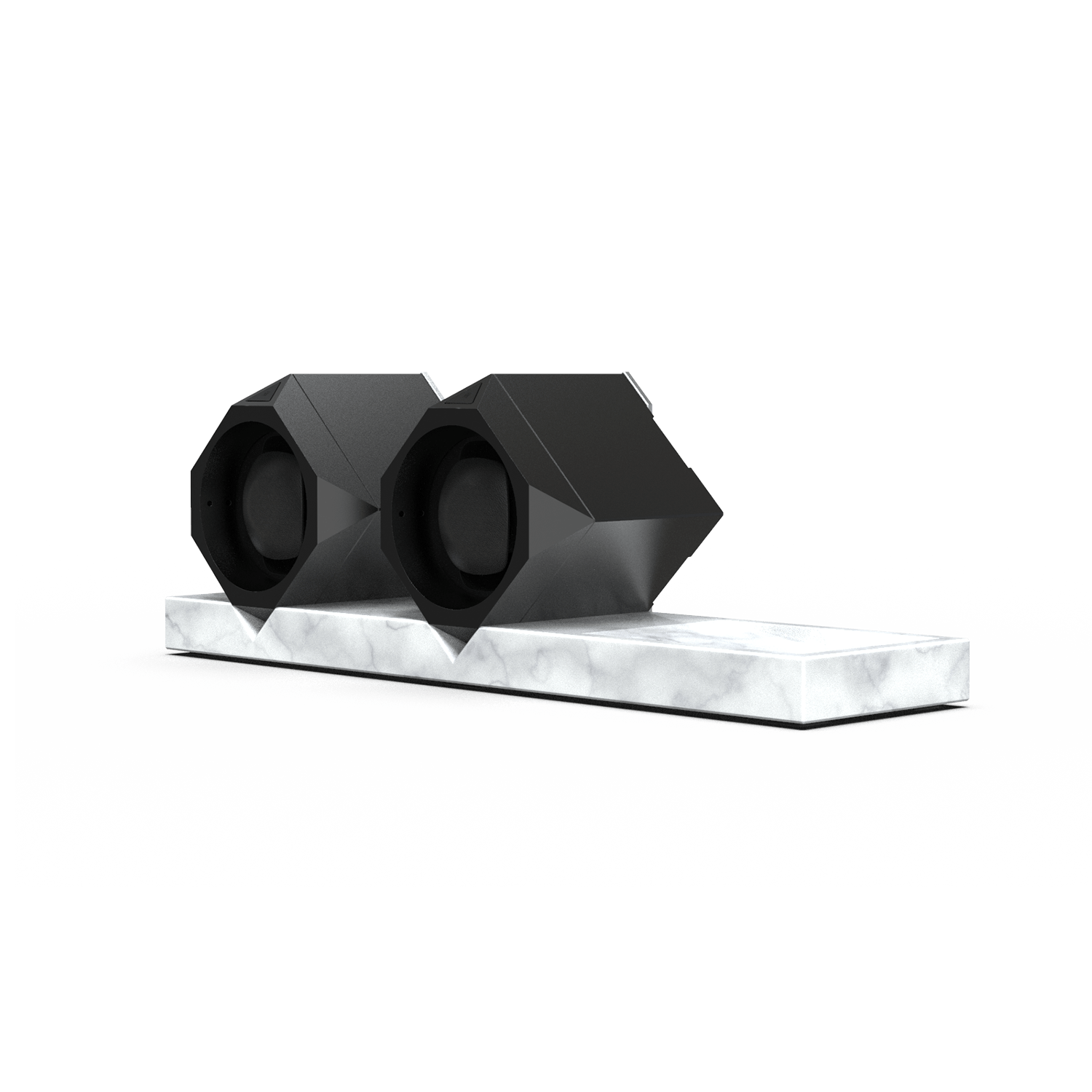 Time Machine watch winder double stand plus 2 marble black aluminium two timepeace smart app