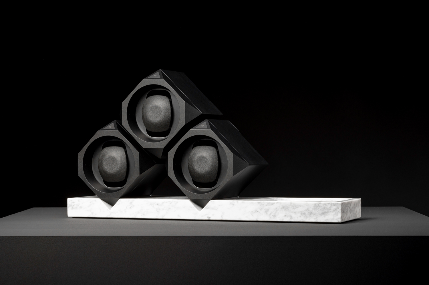 Side view of a Single base watch winder by Time Machine Winders