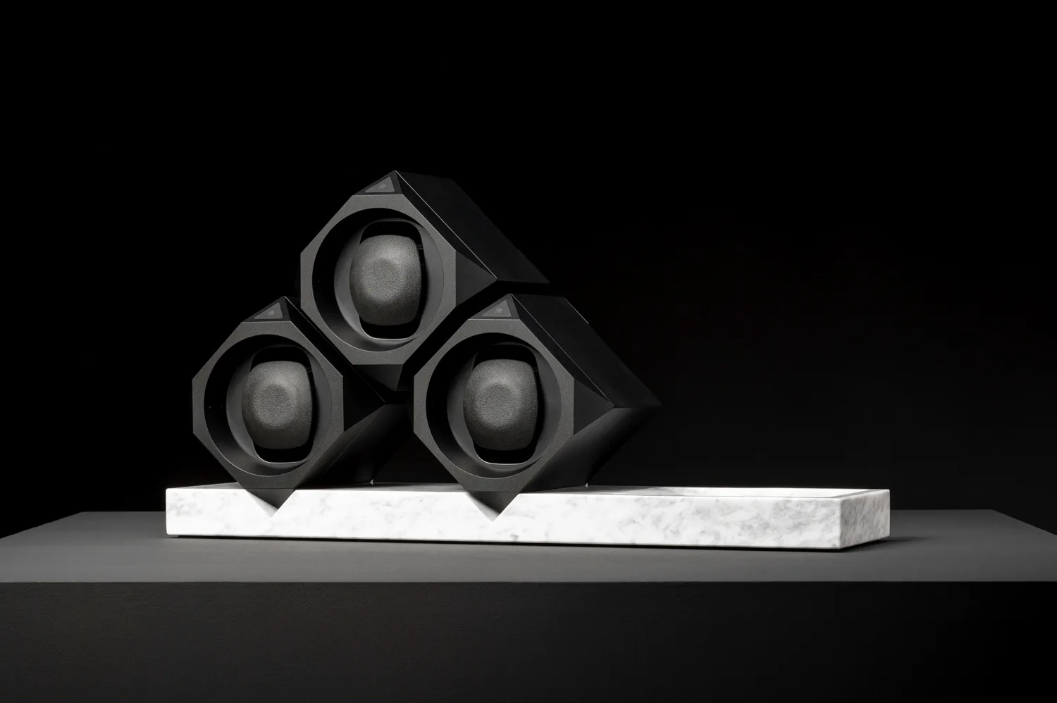 Side view of a Single base watch winder by Time Machine Winders