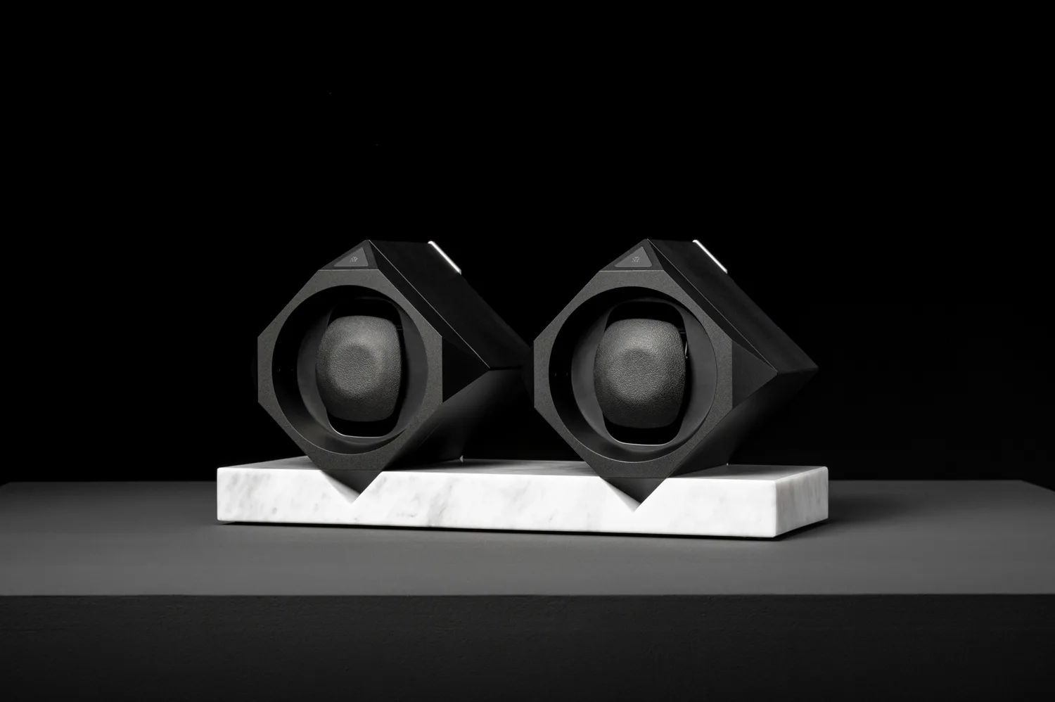Side view of a Single base watch winder by Time Machine Winders